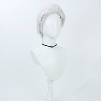 Cosplay Wigs Smoker Silver Wigs One Piece Vice Admiral