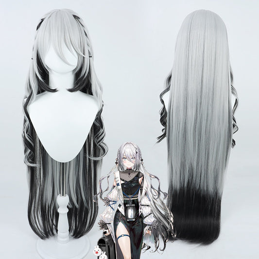 Cosplay Wigs Sophia Valentine Grey White Mixed Hair NIJISANJI VTuber