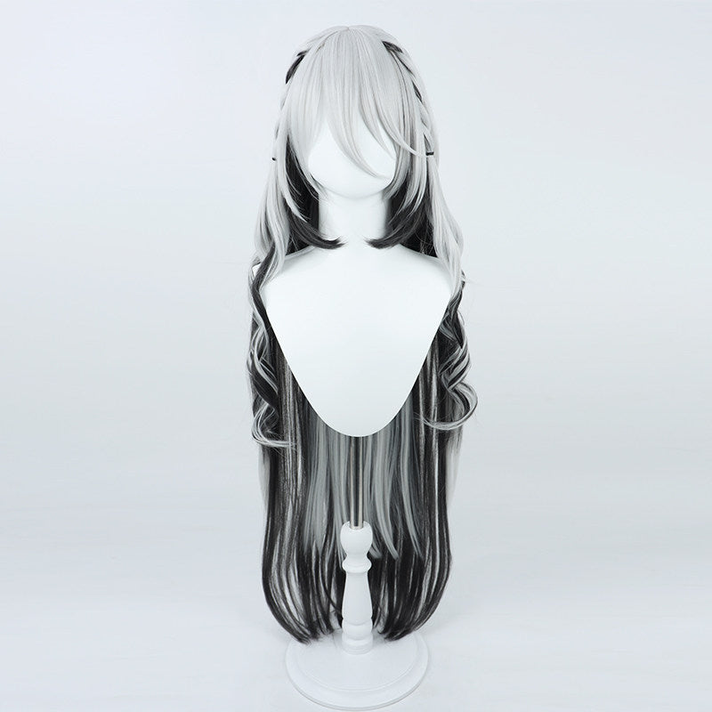 Cosplay Wigs Sophia Valentine Grey White Mixed Hair NIJISANJI VTuber