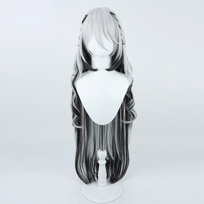 Cosplay Wigs Sophia Valentine Grey White Mixed Hair NIJISANJI VTuber