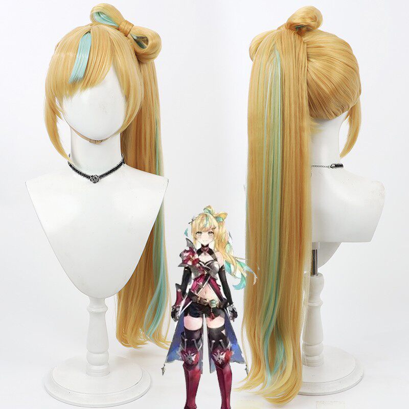 Cosplay Wigs Tachitsute Toto NIJISANJI Mitarai dan Vtuber Two tone Wigs