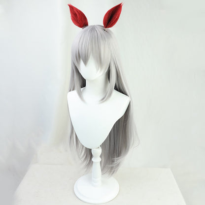Cosplay Wigs Tamamo Cross Pretty Derby Wavy Hair Matching Tail