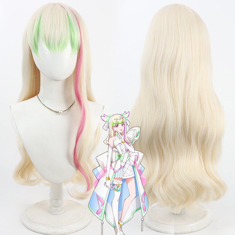 Cosplay Wigs Tanaka Purin Cure Zukyoon You and Idol Precure♪