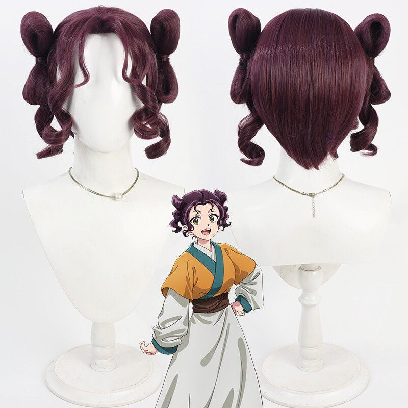 Cosplay Wigs The Apothecary Diaries Shisui Purple Bow Wig
