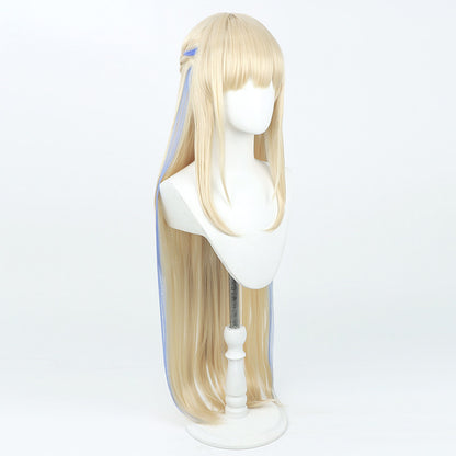 Cosplay Wigs Toki Asuma Bunny Girl Highlight Straight Wigs Blue Archive