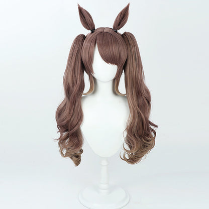 Cosplay Wigs Tosen Jordan Pretty Derby Brown Double Ponytail Wigs