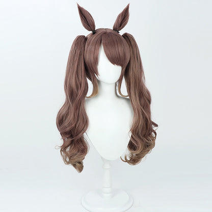 Cosplay Wigs Tosen Jordan Pretty Derby Brown Double Ponytail Wigs