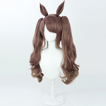 Cosplay Wigs Tosen Jordan Pretty Derby Brown Double Ponytail Wigs