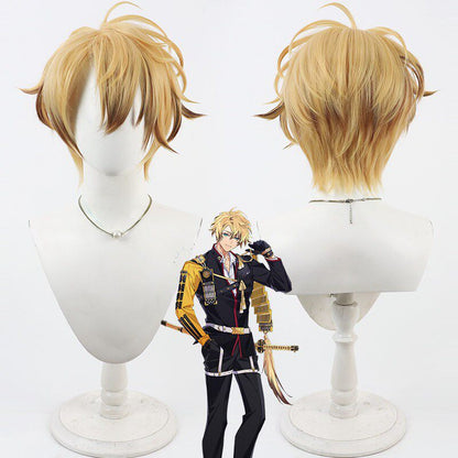 Cosplay Wigs Touken Ranbu Online Kobizen Nobufusa Yellow Wigs