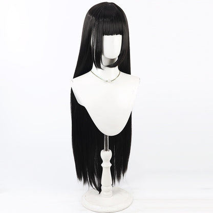 Cosplay Wigs Tsukatsuki Rio Black Loose Wigs Blue Archive