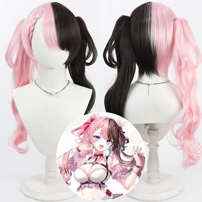 Cosplay Wigs VSPO! VTuber Hinano Tachibana Two Tone Ponytail Wigs