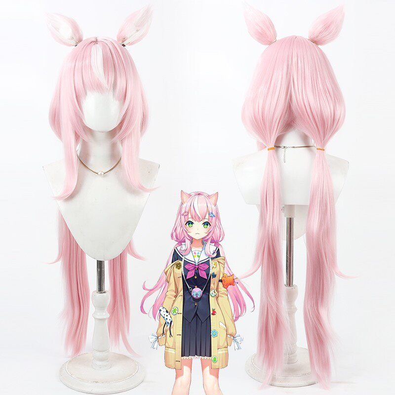 Cosplay Wigs Yang Nari NIJISANJI VTuber Pink Wigs
