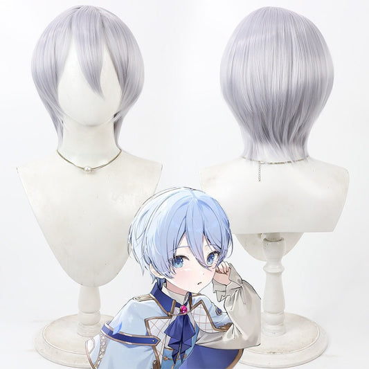 Cosplay Wigs Yoisaki Kanade  Light Blue Short Wigs PJSK