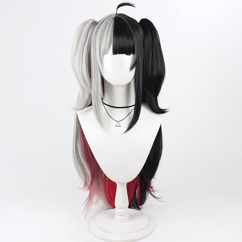 Cosplay Wigs Yorumi Rena NIJISANJI VTuber Maid Two Tone Wigs