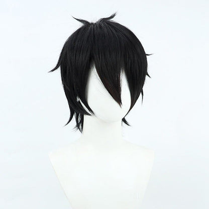 Cosplay Wigs Yumeoi Kakeru NIJISANJI VTuber Black Wig
