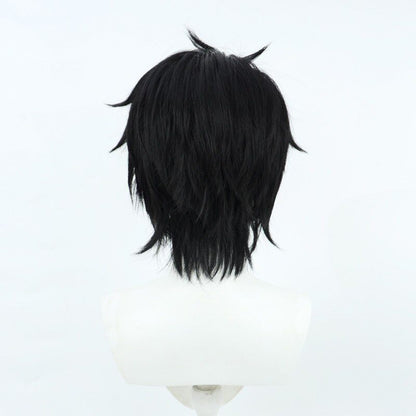 Cosplay Wigs Yumeoi Kakeru NIJISANJI VTuber Black Wig