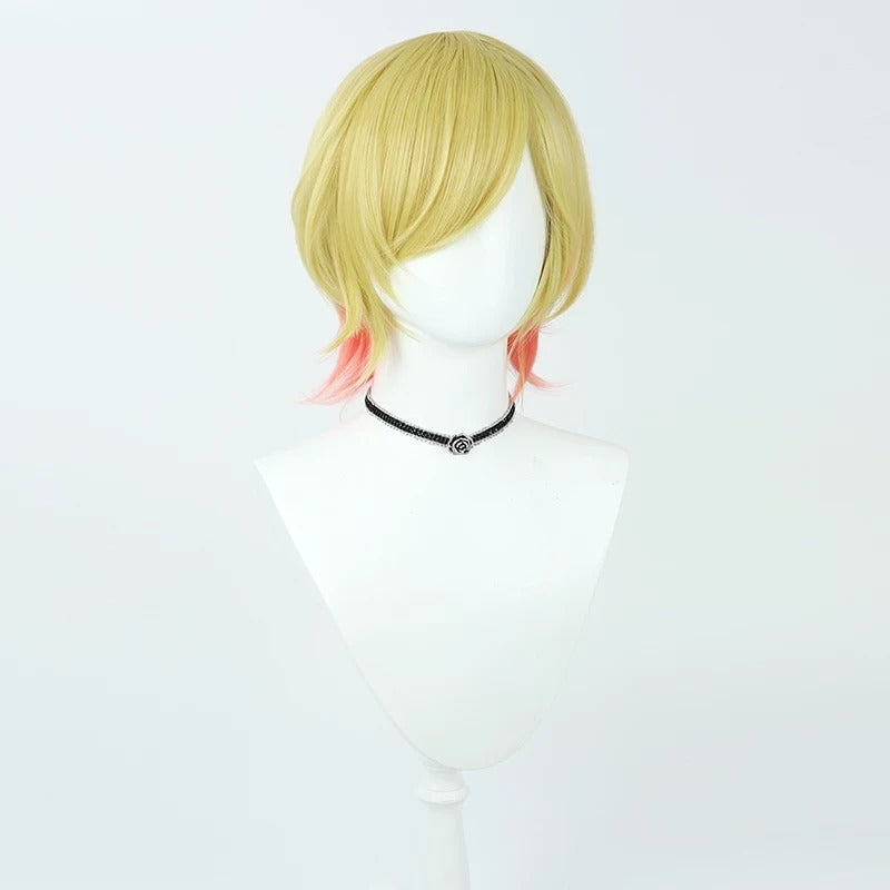 Cosplay Wigs Yuzuki Choco Gold Gradient Wigs Hololive 2nd Gen VTuber