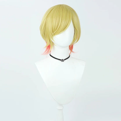 Cosplay Wigs Yuzuki Choco Gold Gradient Wigs Hololive 2nd Gen VTuber
