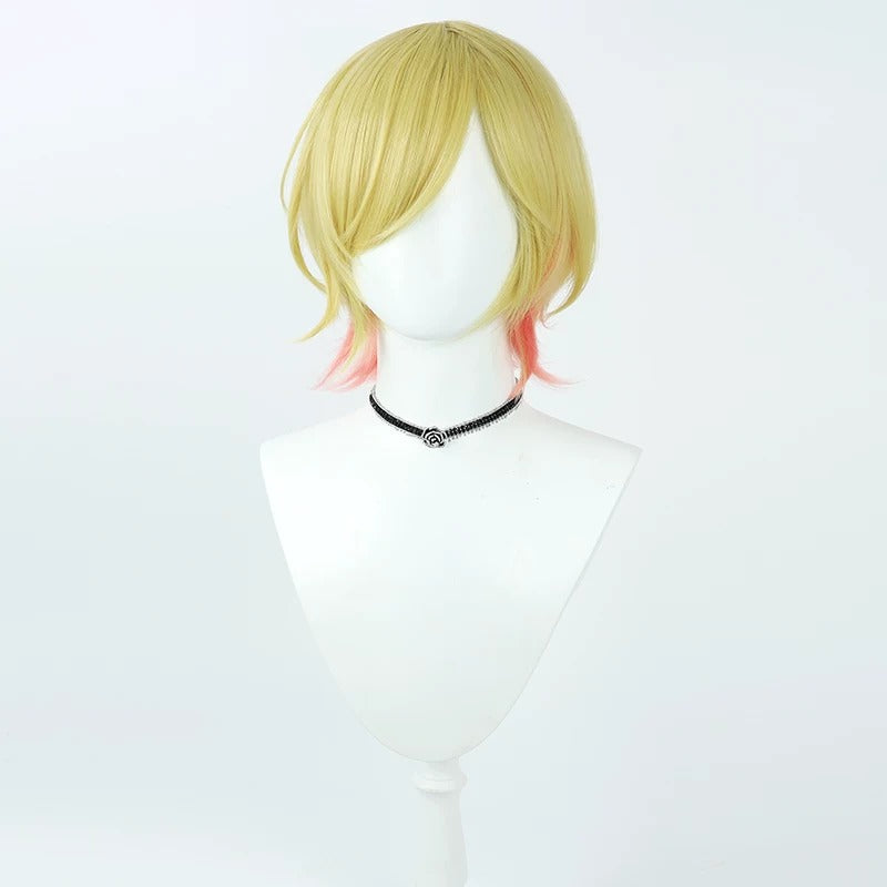 Cosplay Wigs Yuzuki Choco Gold Gradient Wigs Hololive 2nd Gen VTuber