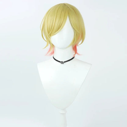 Cosplay Wigs Yuzuki Choco Gold Gradient Wigs Hololive 2nd Gen VTuber