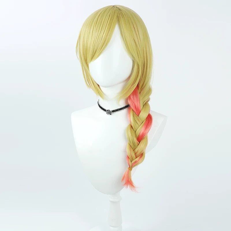 Cosplay Wigs Yuzuki Choco Gold Gradient Wigs Hololive 2nd Gen VTuber