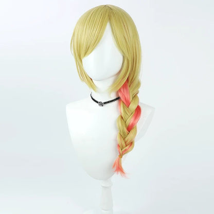 Cosplay Wigs Yuzuki Choco Gold Gradient Wigs Hololive 2nd Gen VTuber