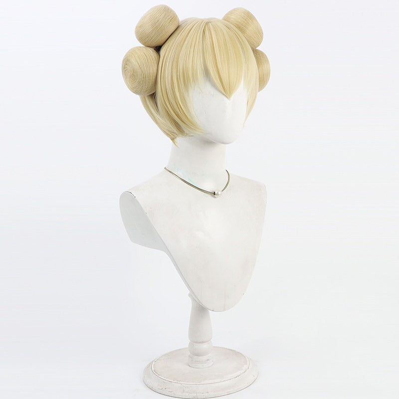 Cosplay Wigs iao Qiao Beach Babe Honor of Kings Yellow Wigs