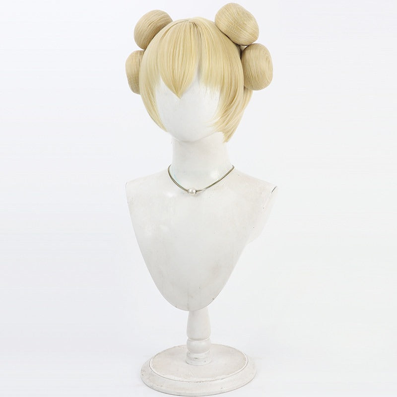 Cosplay Wigs iao Qiao Beach Babe Honor of Kings Yellow Wigs