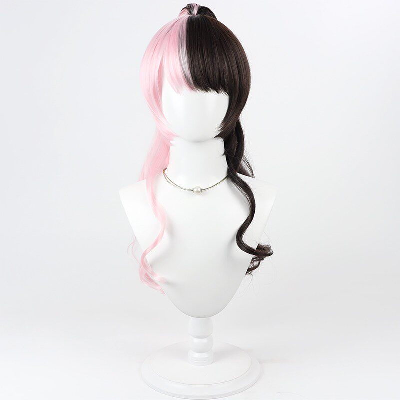 Cosplay Wigss Tachibana Hinano VSPO! VTuber Split Ponytail Two Tone Wigs