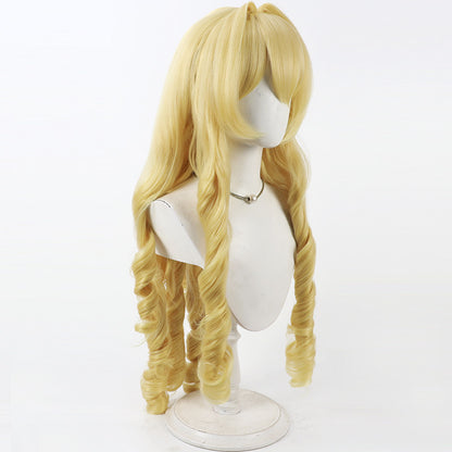 Crown Cosplay Wigs Goddess of Victory: Nikke Golden Spiral Curly Wigs