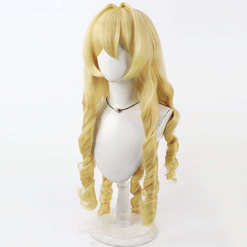 Crown Cosplay Wigs Goddess of Victory: Nikke Golden Spiral Curly Wigs