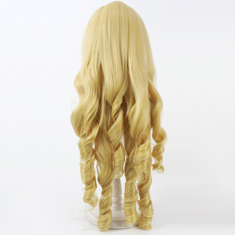Crown Cosplay Wigs Goddess of Victory: Nikke Golden Spiral Curly Wigs