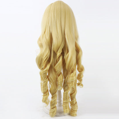 Crown Cosplay Wigs Goddess of Victory: Nikke Golden Spiral Curly Wigs