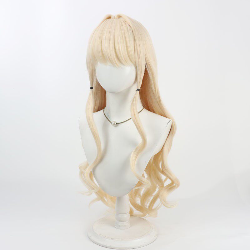 Crown Cosplay Wigs Yellow Curly Wigs Goddess of Victory: Nikke