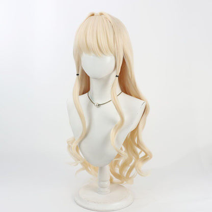 Crown Cosplay Wigs Yellow Curly Wigs Goddess of Victory: Nikke