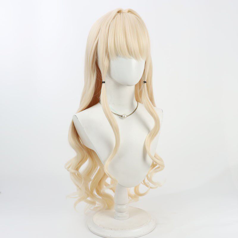 Crown Cosplay Wigs Yellow Curly Wigs Goddess of Victory: Nikke