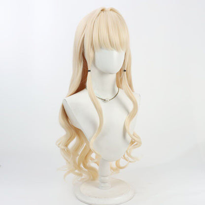 Crown Cosplay Wigs Yellow Curly Wigs Goddess of Victory: Nikke