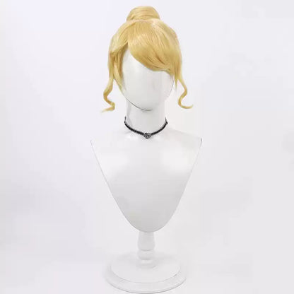Disney Cinderella Cosplay Wigss Golden, single piece bun