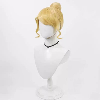 Disney Cinderella Cosplay Wigss Golden, single piece bun