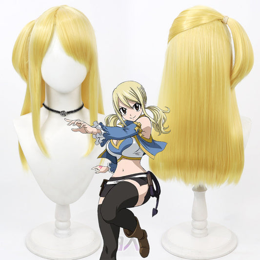 Fairy Tail Cosplay Wigs Anime Lucy Yellow Wigs