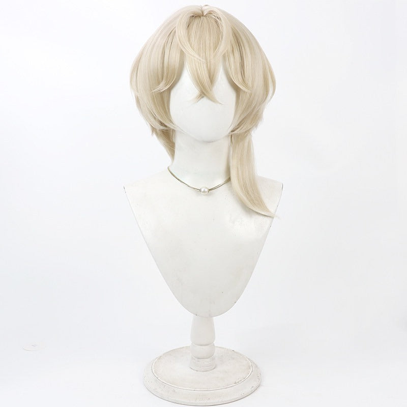 Federico Giallo Cosplay Wigs Arknights Executor Beige Wigs