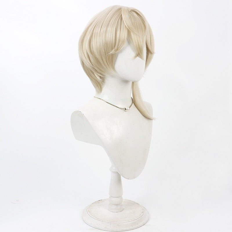 Federico Giallo Cosplay Wigs Arknights Executor Beige Wigs