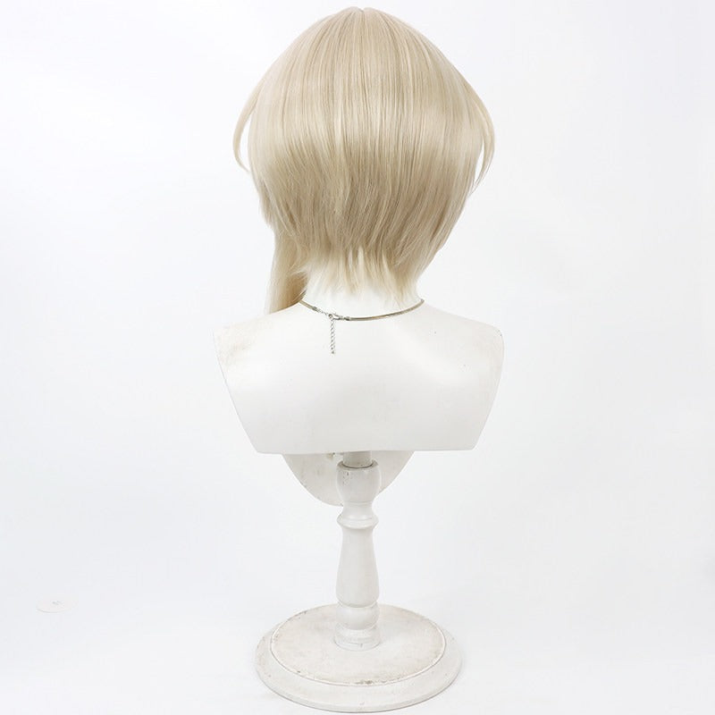 Federico Giallo Cosplay Wigs Arknights Executor Beige Wigs