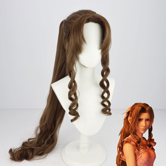 Final Fantasy Games Cosplay Wigs FF7 Remake Aerith Gainsborough