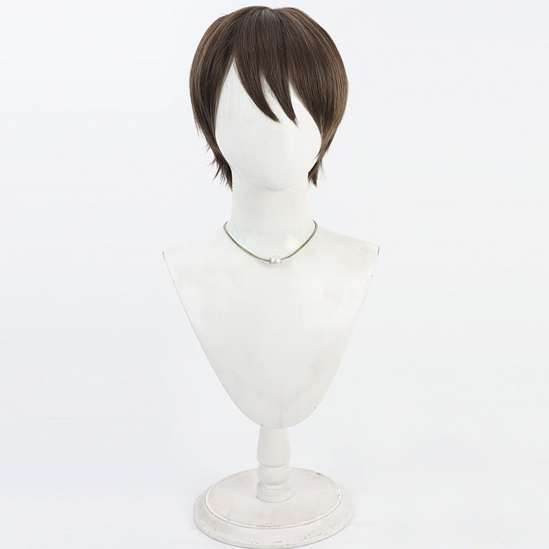 Fire Force Cosplay Wigs Takehisa Hinawa Brown Wigs