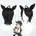 Fuji Kiseki Cosplay Wigs Pretty Derby Short Black Ponytail