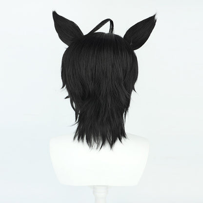 Fuji Kiseki Cosplay Wigs Pretty Derby Short Black Ponytail