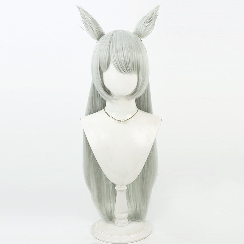 Fujimasa March Cosplay Wigs Mint Green Ears Tail Umamusume:Pretty Derby