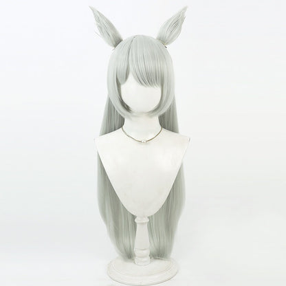 Fujimasa March Cosplay Wigs Mint Green Ears Tail Umamusume:Pretty Derby