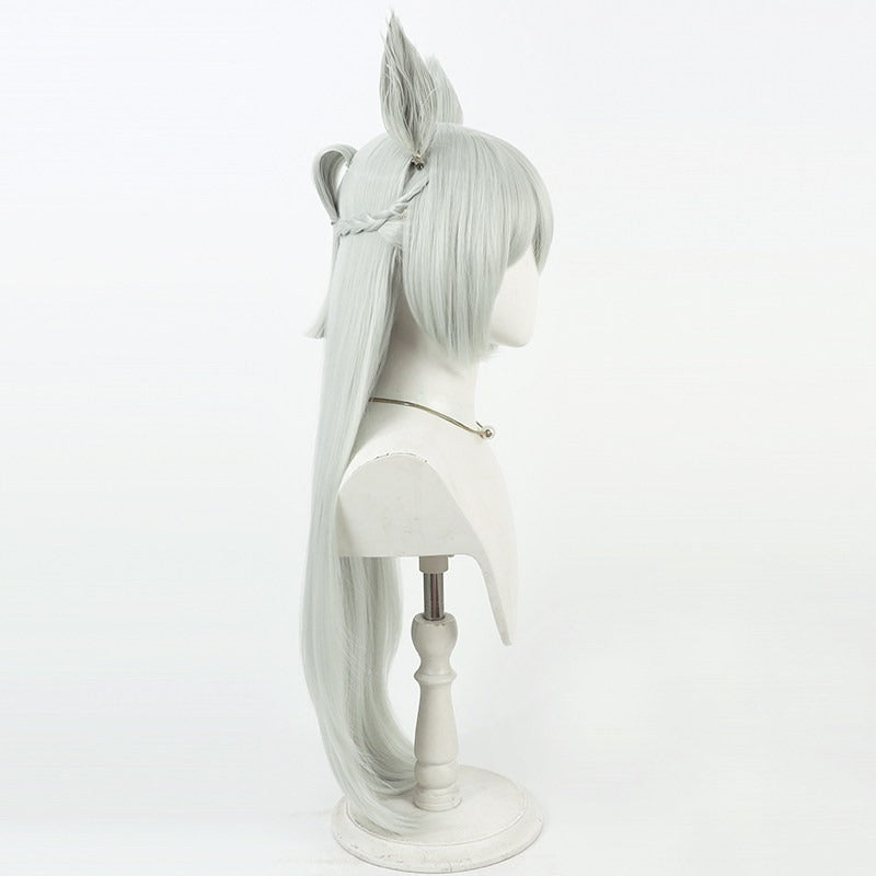 Fujimasa March Cosplay Wigs Mint Green Ears Tail Umamusume:Pretty Derby